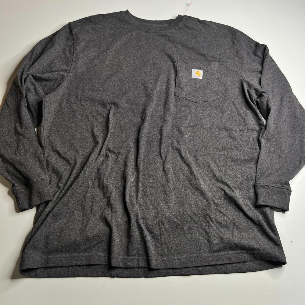 Carhartt Original Fit Long Sleeve Pocket T-Shirt Men’s XL Gray Workwear